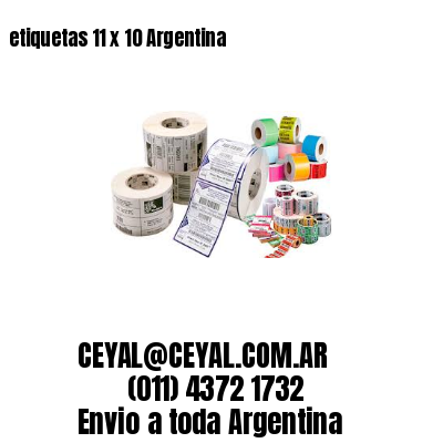 etiquetas 11 x 10 Argentina