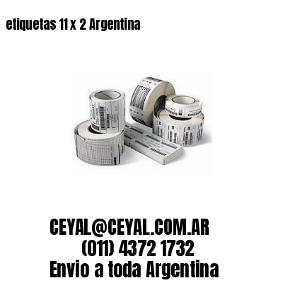 etiquetas 11 x 2 Argentina