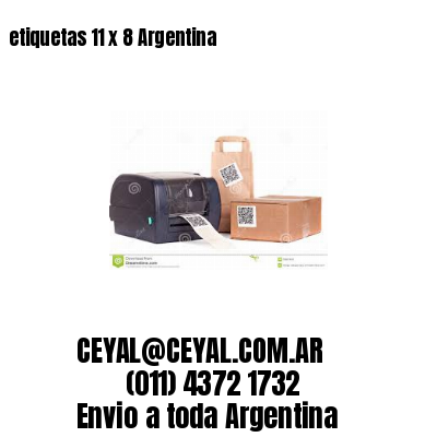 etiquetas 11 x 8 Argentina