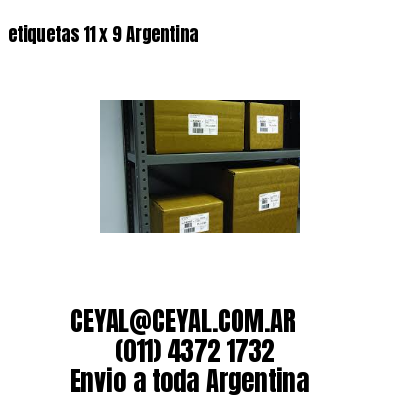 etiquetas 11 x 9 Argentina