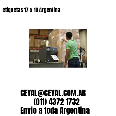 etiquetas 17 x 10 Argentina