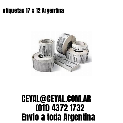 etiquetas 17 x 12 Argentina