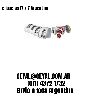etiquetas 17 x 7 Argentina