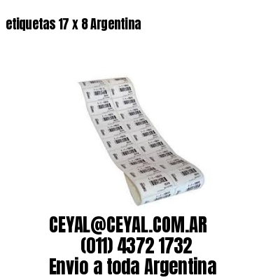etiquetas 17 x 8 Argentina