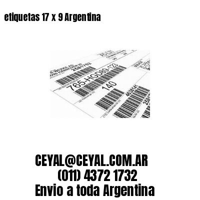 etiquetas 17 x 9 Argentina