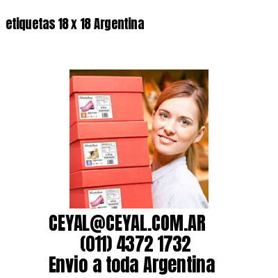 etiquetas 18 x 18 Argentina