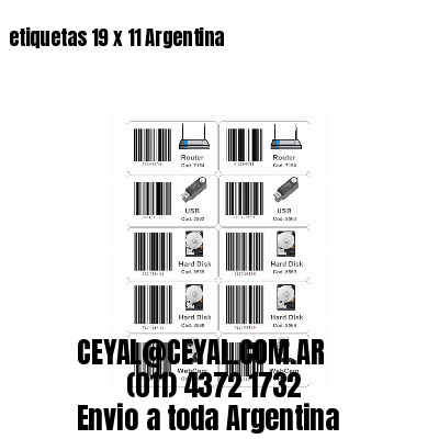 etiquetas 19 x 11 Argentina