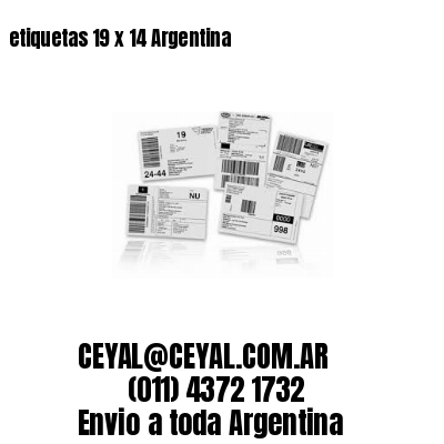 etiquetas 19 x 14 Argentina