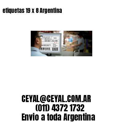 etiquetas 19 x 8 Argentina