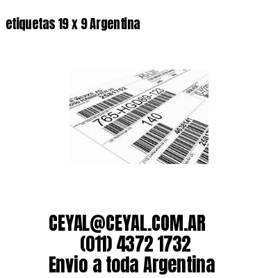 etiquetas 19 x 9 Argentina