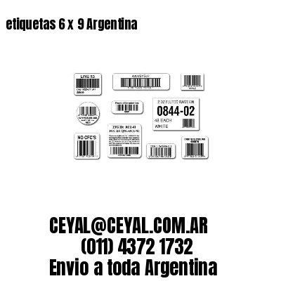 etiquetas 6 x 9 Argentina