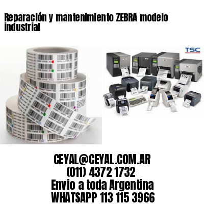 Reparación y mantenimiento ZEBRA modelo industrial