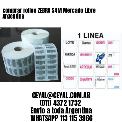 comprar rollos ZEBRA S4M Mercado Libre Argentina