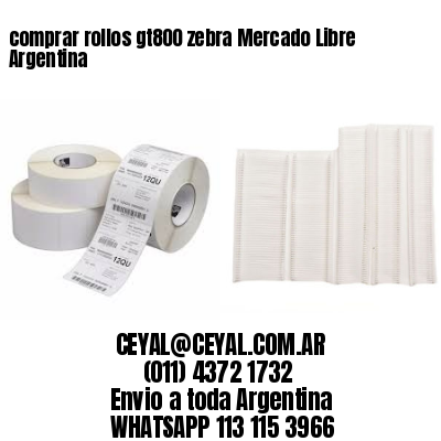 comprar rollos gt800 zebra Mercado Libre Argentina