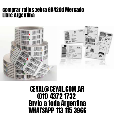 comprar rollos zebra GK420d Mercado Libre Argentina