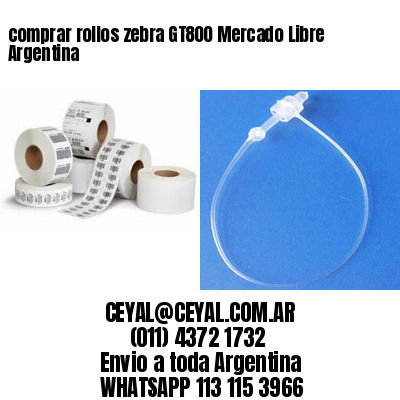 comprar rollos zebra GT800 Mercado Libre Argentina