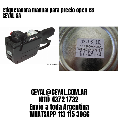 etiquetadora manual para precio open c8 CEYAL SA