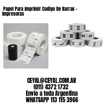  Papel Para Imprimir Codigo De Barras - Impresoras 