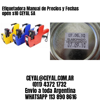 Etiquetadora Manual de Precios y Fechas open s10 CEYAL SA
