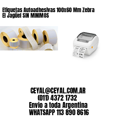 Etiquetas Autoadhesivas 100×60 Mm Zebra  El Jagüel SIN MINIMOS