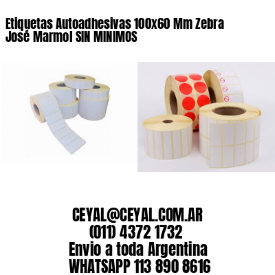 Etiquetas Autoadhesivas 100x60 Mm Zebra  José Marmol SIN MINIMOS