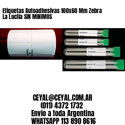 Etiquetas Autoadhesivas 100x60 Mm Zebra  La Lucila SIN MINIMOS