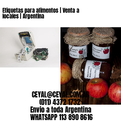 Etiquetas para alimentos | Venta a locales | Argentina