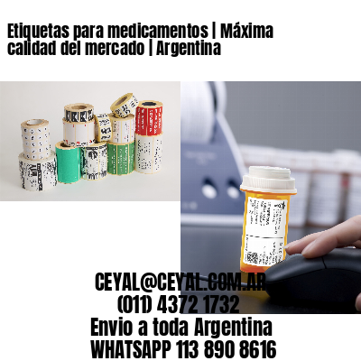 Etiquetas para medicamentos | Máxima calidad del mercado | Argentina