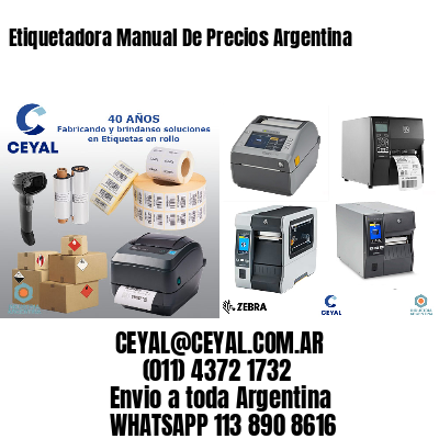 Etiquetadora Manual De Precios Argentina