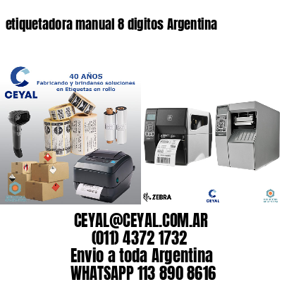 etiquetadora manual 8 digitos Argentina