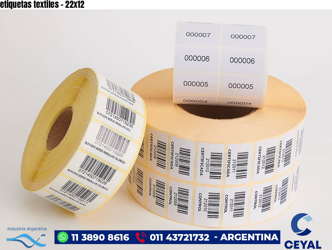 etiquetas textiles - 22x12