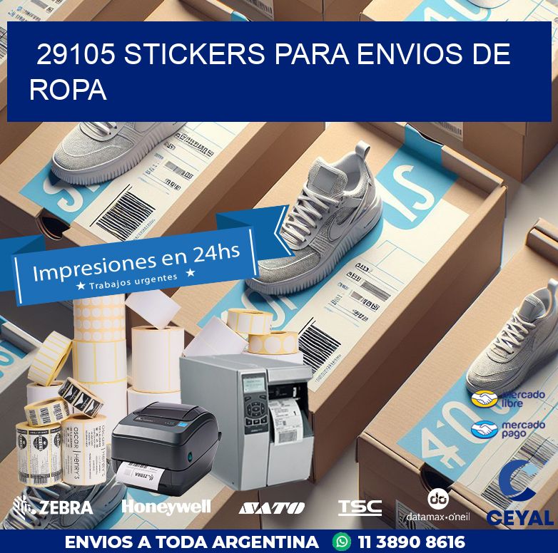29105 STICKERS PARA ENVIOS DE ROPA