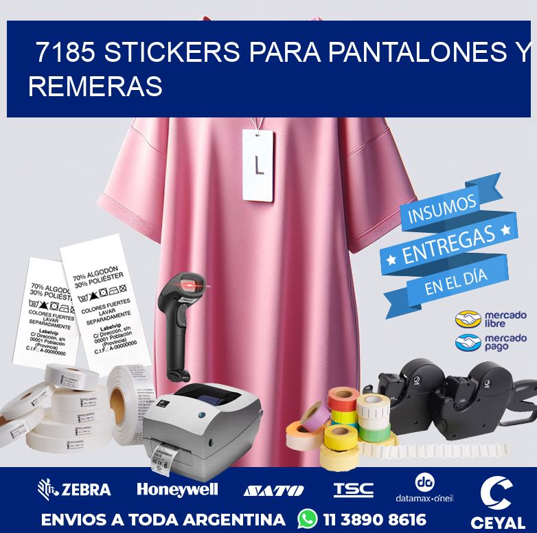 7185 STICKERS PARA PANTALONES Y REMERAS