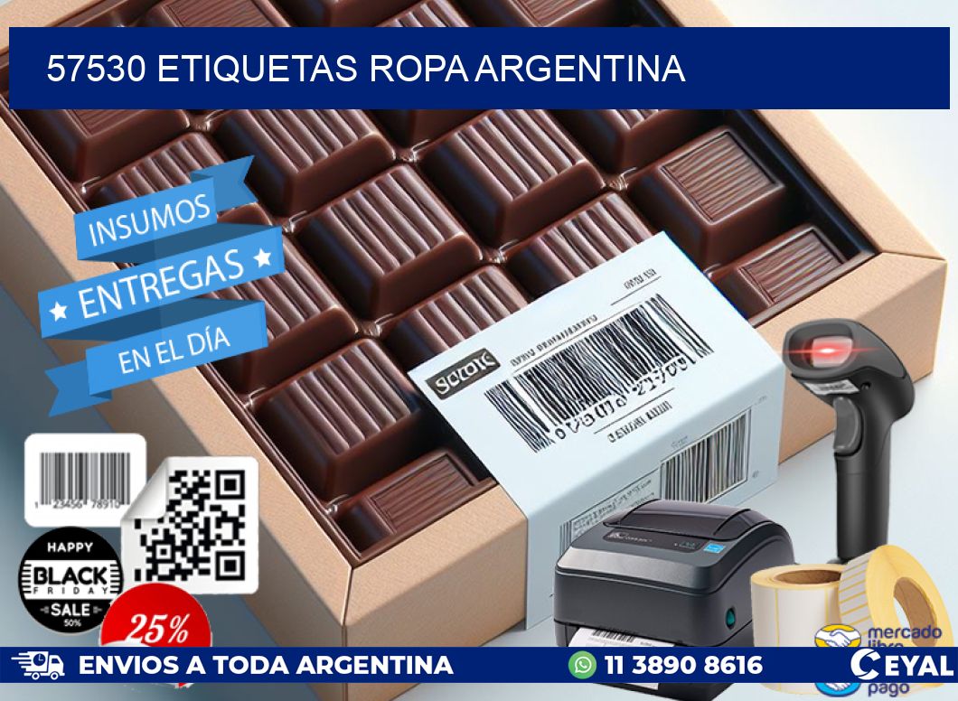57530 ETIQUETAS ROPA ARGENTINA