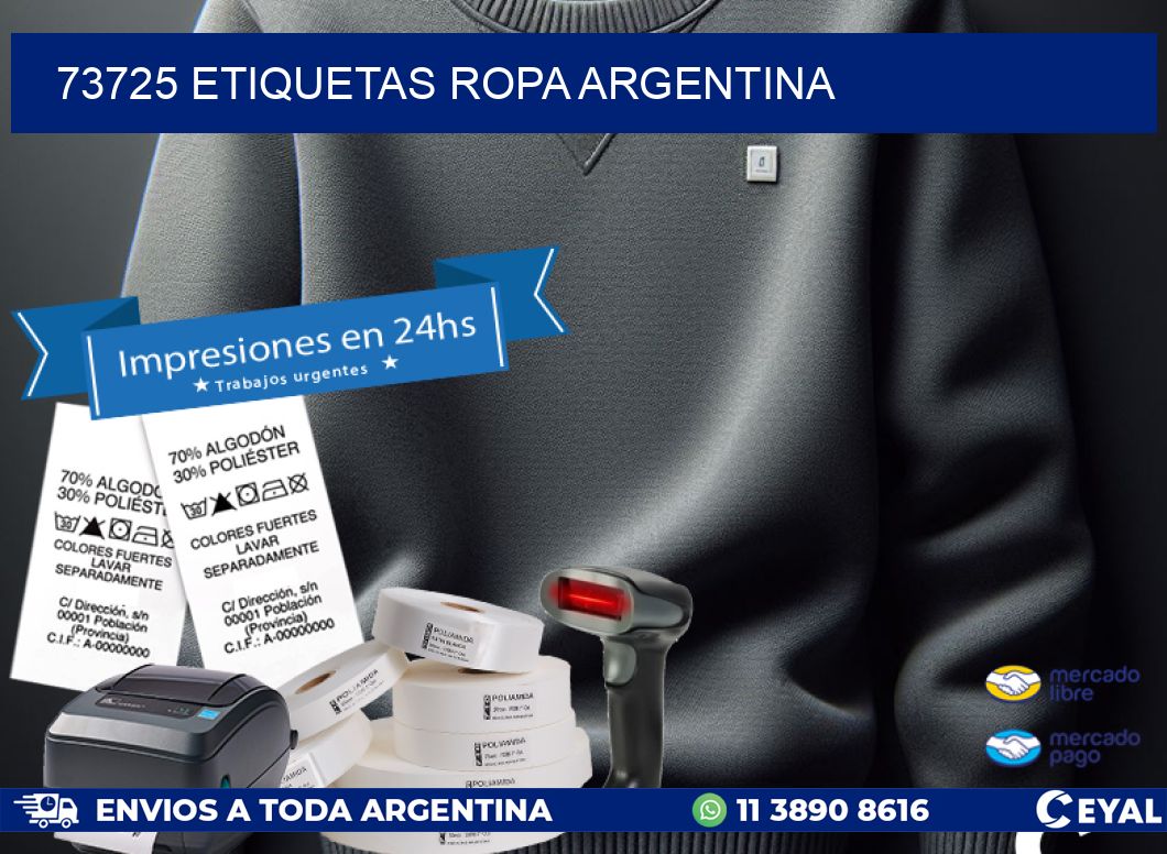 73725 ETIQUETAS ROPA ARGENTINA