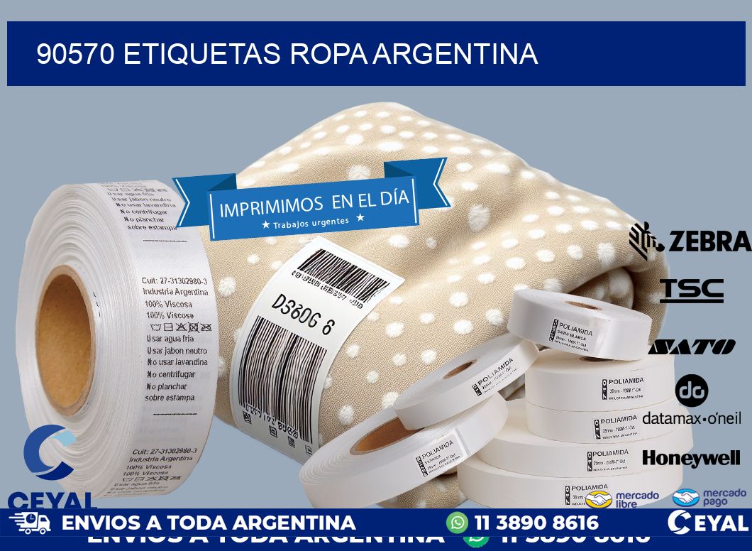 90570 ETIQUETAS ROPA ARGENTINA
