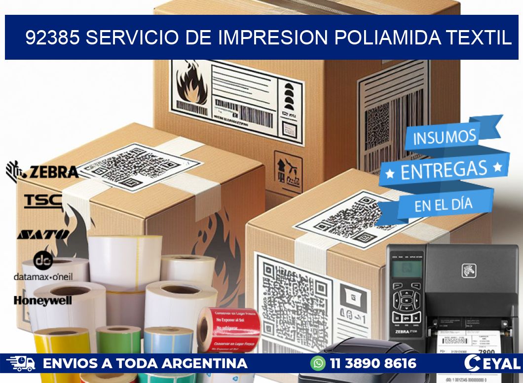 92385 SERVICIO DE IMPRESION POLIAMIDA TEXTIL